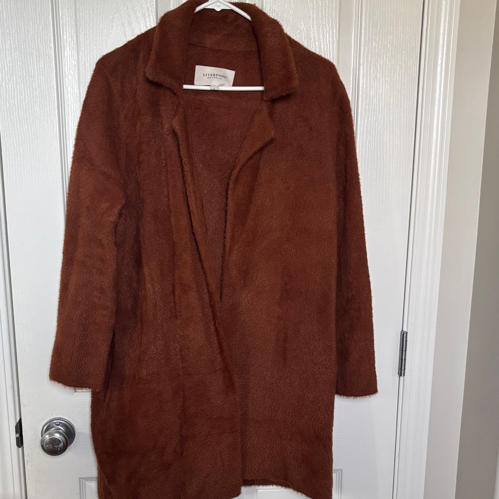 Liverpool Chestnut Brown Teddy Coat